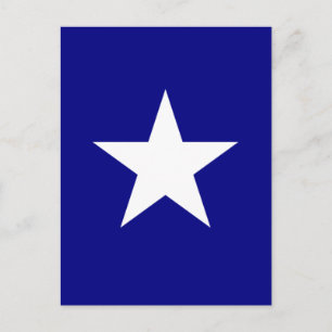 Bonnie Blue Flag mit Lone White Star Postcard Postkarte