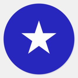 Bonnie Blue Flag Runder Aufkleber