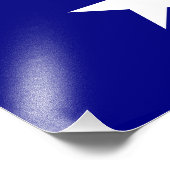 Bonnie Blue Flag White Star Fotodruck (Ecke)