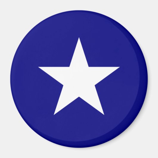 Bonnie Blue Flag White Star Magnet (Vorne)
