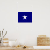 Bonnie Blue Flag White Star Poster (Küche)