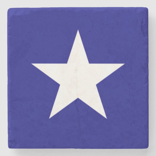 Bonnie Blue Flag White Star Steinuntersetzer (Vorderseite)