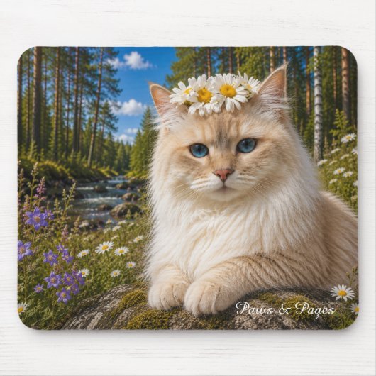 Bonnie Cat Mouse Pad | Paws & Pages Mousepad (Vorne)
