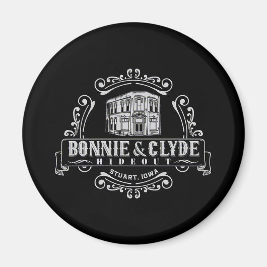 Bonnie & Clyde Hideout: Circle Magnet (Vorne)