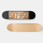Bonnie & Clyde License Plate Skateboard (Horizontal)