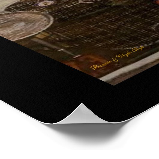 Bonnie & Clyde Poster (Ecke)