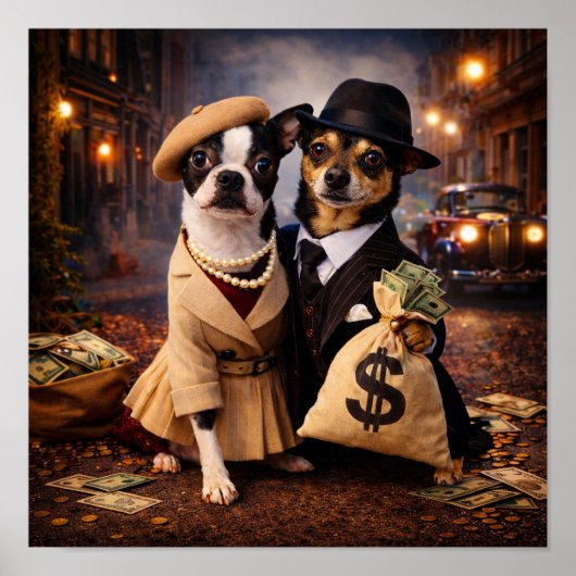 "Bonnie & Clyde" Poster (Vorne)