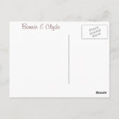 Bonnie & Clyde Postkarte (Rückseite)