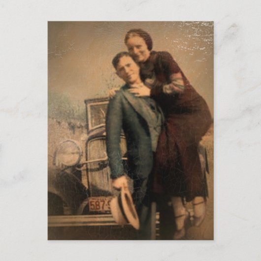 Bonnie & Clyde Postkarte (Vorderseite)