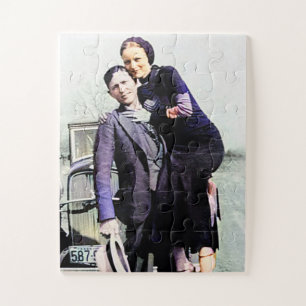 Bonnie & Clyde The Barrow Gang Color Redux Puzzle