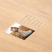 Bonnie Foto Elegant Wedding Acryleinladungen (Ablage )