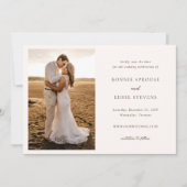 Bonnie Foto Elegant Wedding Save The Date (Vorderseite)