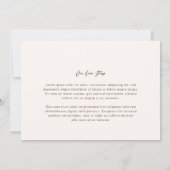 Bonnie Foto Elegant Wedding Save The Date (Rückseite)