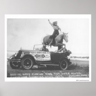 Bonnie Gray sprang ihr Pferd. Poster