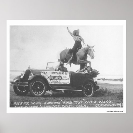 Bonnie Gray sprang ihr Pferd. Poster (Vorne)