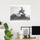 Bonnie Gray sprang ihr Pferd. Poster (Heimbüro)