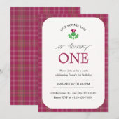 Bonnie Lass Birthday Einladung (Vorne/Hinten)