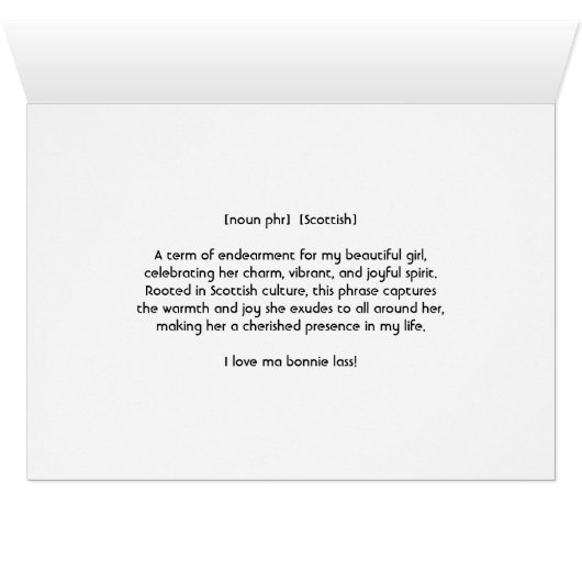 Bonnie Lass Ma One und Nur Blume und Herz (Innenansicht Horizontal (Unten))