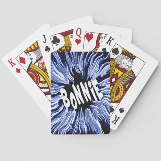 Bonnie Name Star Art Spielkarten (Rückseite)