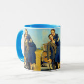 Bonnie Parker Clyde Barrow 1933 Imitate Malerei Tasse (Vorderseite Links)