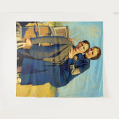 Bonnie Parker Clyde Barrow 1933 Imitate Malerei Wandteppich (Vorderseite (Horizontal))