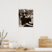 Bonnie Parker Rauchen ein Auto 1933 Schwarz-weiß Poster (Küche)