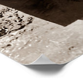 Bonnie Parker Rauchen ein Auto 1933 Schwarz-weiß Poster (Ecke)