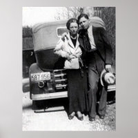 Bonnie Parker und Clyde Barrow 1933