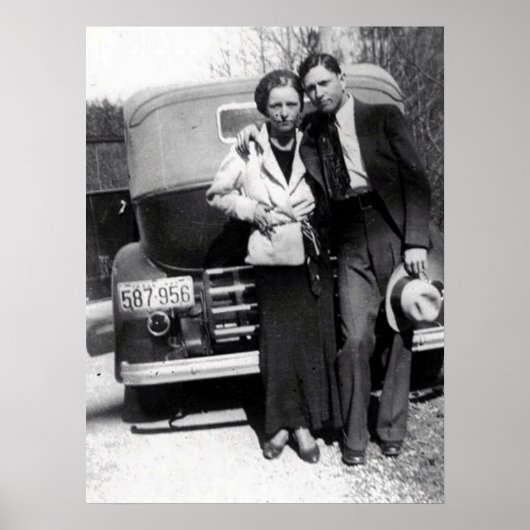 Bonnie Parker und Clyde Barrow 1933 Poster (Vorne)