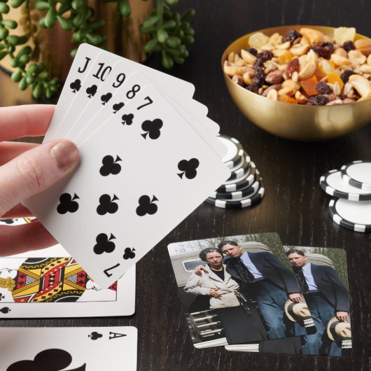 Bonnie Parker und Clyde Barrow 1933 Spielkarten (In Situ)