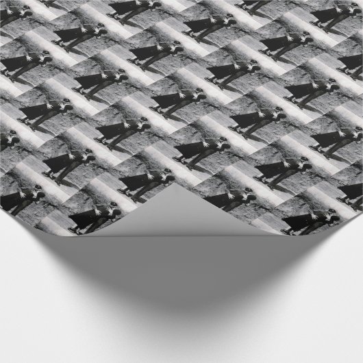 Bonnie Parker und Clyde Barrow Kissing 1933 Geschenkpapier (Ecke)