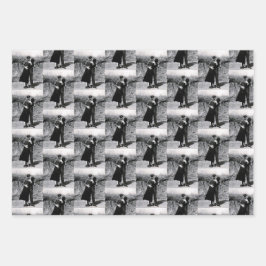 Bonnie Parker und Clyde Barrow Kissing 1933 Geschenkpapier Set