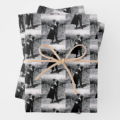 Bonnie Parker und Clyde Barrow Kissing 1933 Geschenkpapier Set (Beispiel)