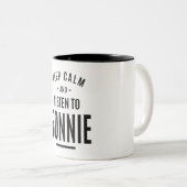 Bonnie Personalisiert Name Zweifarbige Tasse (VorderseiteRechts)