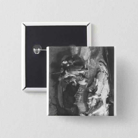 Bonnie-Prinz Charlie beim Verstecken Button (Vorne & Hinten)