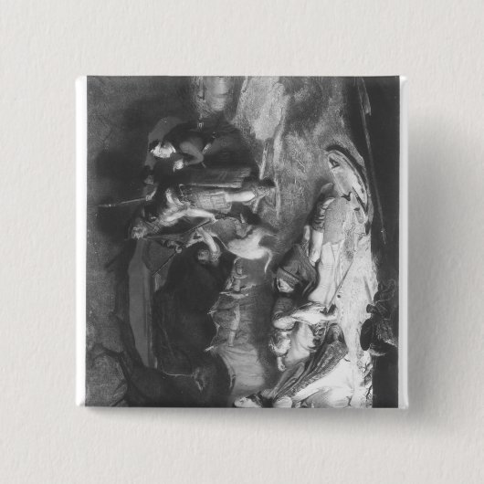 Bonnie-Prinz Charlie beim Verstecken Button (Vorderseite)