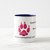 Bonnie Rose Leigh, Zwei-Ton Blau-Tasse Zweifarbige Tasse (Mittel)