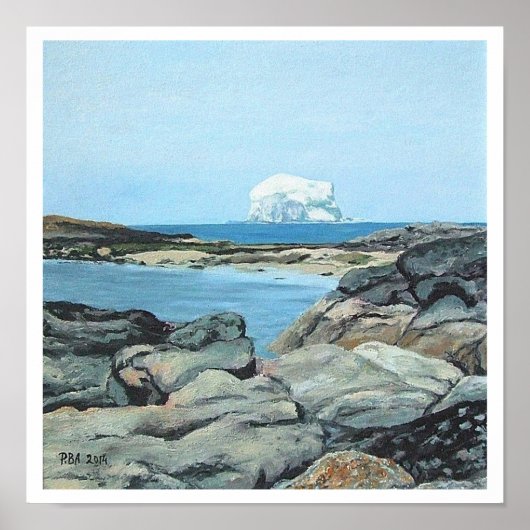 Bonnie Scotland Bass Rock North Berwick Fine Art Poster (Vorne)