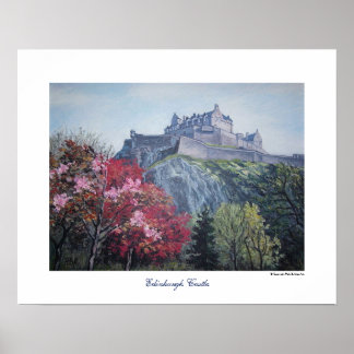 Bonnie Scotland Edinburgh Castle Schottland Kunst Poster