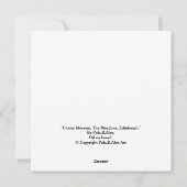 Bonnie Scotland Edinburgh Meadows Kunstkunst Feiertagskarte (Rückseite)