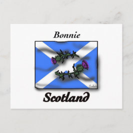 Bonnie Scotland-Flagge Postkarte