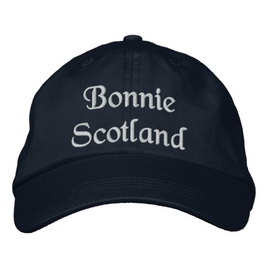 Bonnie Scotland hat - ein hochwertiges schottische Bestickte Kappe (Vorderseite)