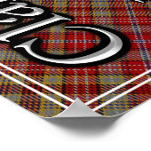 Bonnie Scotland I Adore The Clan Ogilvie Tartan Poster (Ecke)