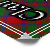 Bonnie Scotland I Adore the MacKintosh Tartan Poster (Ecke)