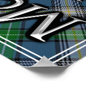 Bonnie Scotland I Adore The McDowell Clan Tartan Poster (Ecke)
