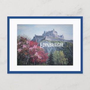 Bonnie Scotland Schöne Burg Edinburgh Castle Kunst Postkarte