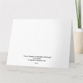 Bonnie Scotland schöne Landschaft Edinburgh Art Dankeskarte (Rückseite)