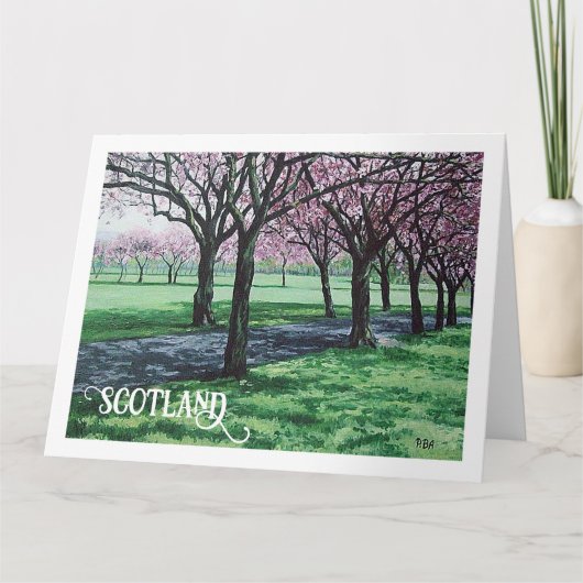 Bonnie Scotland schöne Landschaft Edinburgh Art Dankeskarte (Vorderseite)