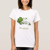 Bonnie St. Patricks Day Individuelle Name Business T-Shirt (Vorderseite)