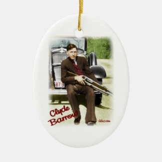Bonnie u. Clyde Keramikornament